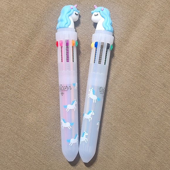 Unicorn Multicolored Pens Stocking Stuffer - Picture 1 of 1